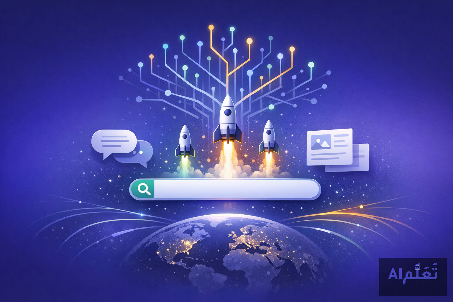شركات AI Search الناشئة تنفجر نموًا في 2026: لماذا يشتعل سباق البحث بالذكاء الاصطناعي؟ - منصة تعلّم