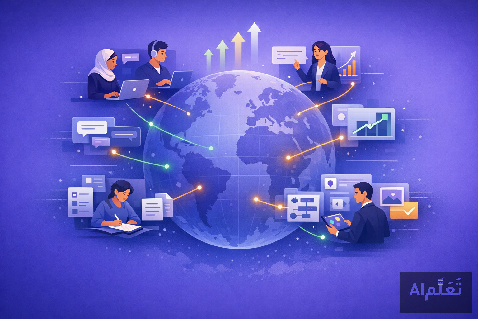كيف اتسع تبنّي ChatGPT في بداية 2026؟ من أداة دردشة إلى بنية عمل يومية عالمية - منصة تعلّم