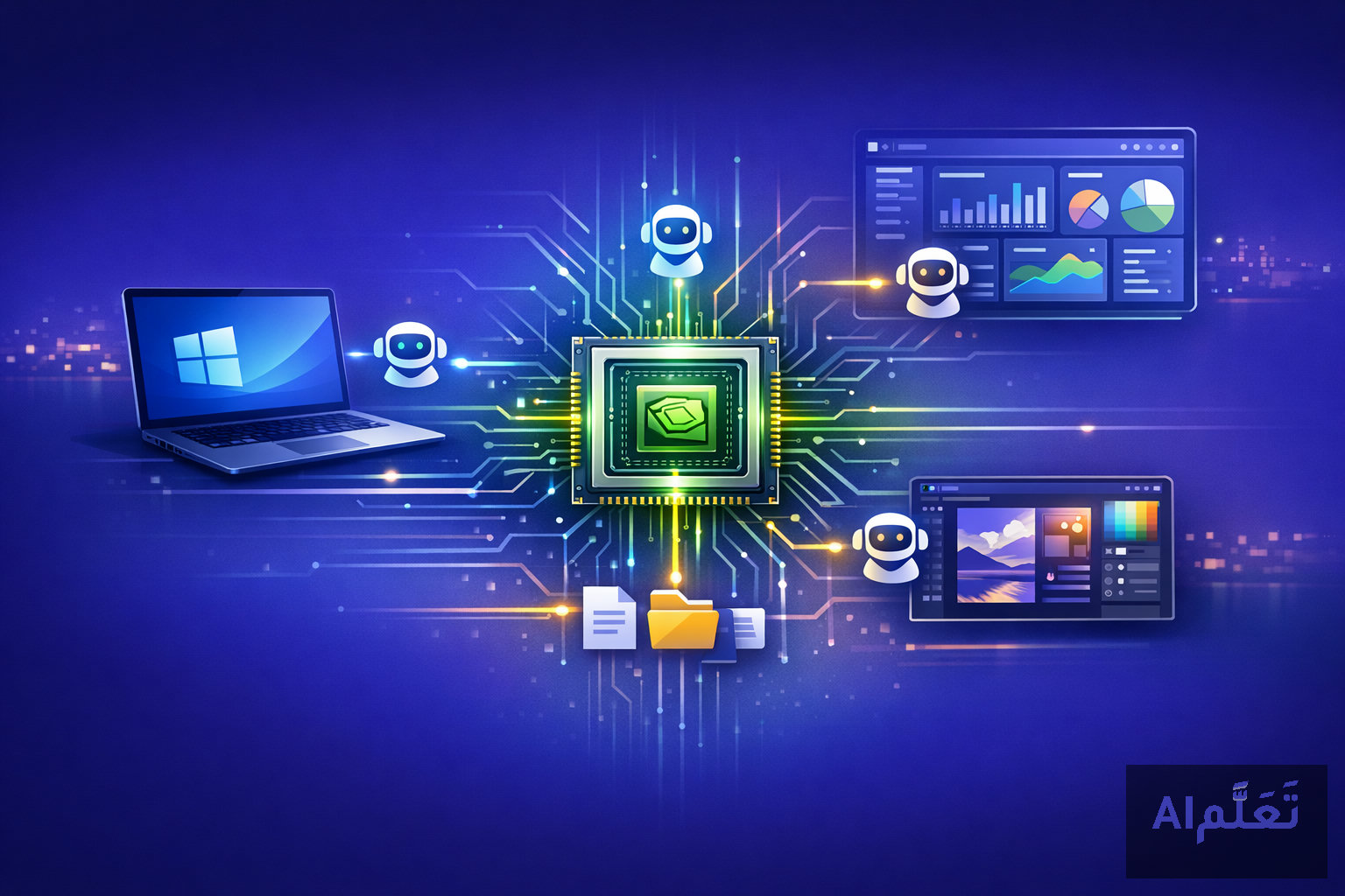 إنفيديا تستهدف سوق المعالجات بقيمة 200 مليار دولار عبر أجهزة AI Agent PC من مايكروسوفت ودِل وHP - منصة تعلّم