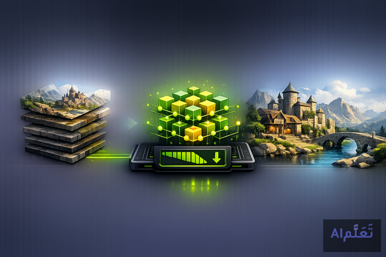 ضغط الخامات العصبي من NVIDIA: هل يغيّر مستقبل VRAM وجودة الألعاب؟ - منصة تعلّم
